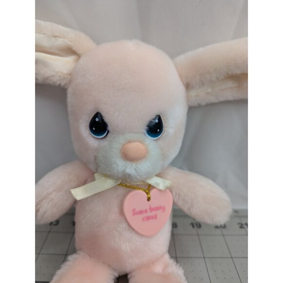 Precious Moments Pink Snowball Rabbit Plush Bunny 10 Inch Applause 1986 Stuffed - Picture 2 of 14